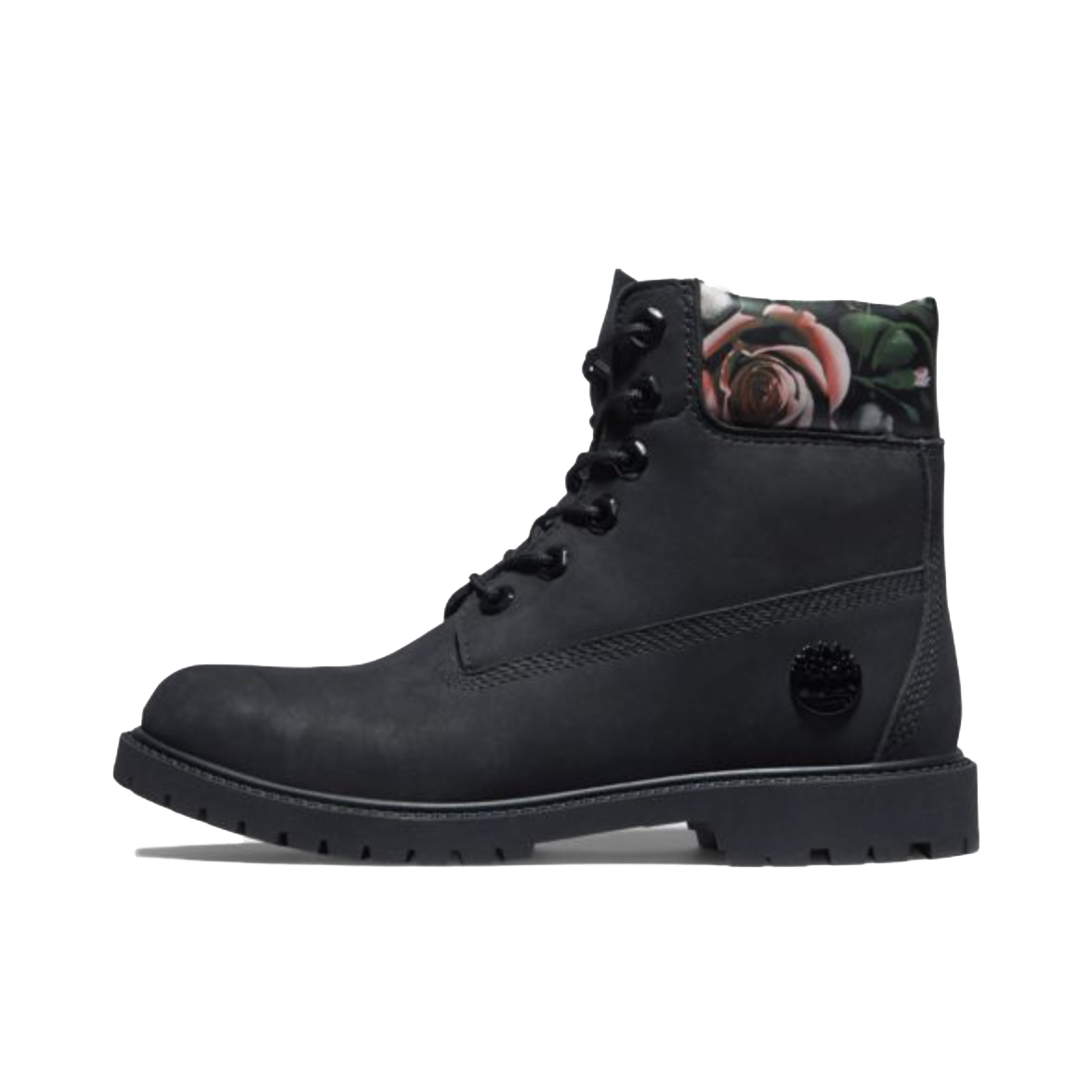Timberland Women s Heritage 6 Inch Waterproof Boots Black Nubuck Floral TB0A2M7R 001 Sam Tabak