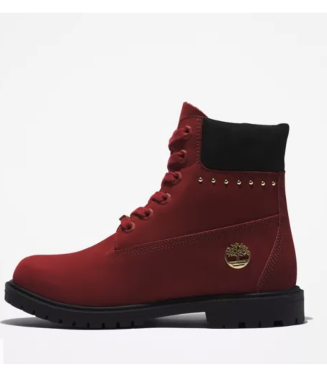 Dark red timberlands deals