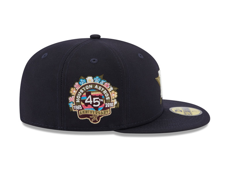 New Era New Era 59Fifty 5950 Botanical Pack Houston Astros Navy Green Undervisor 45th Anniversary 1965-2010 Patch60355799