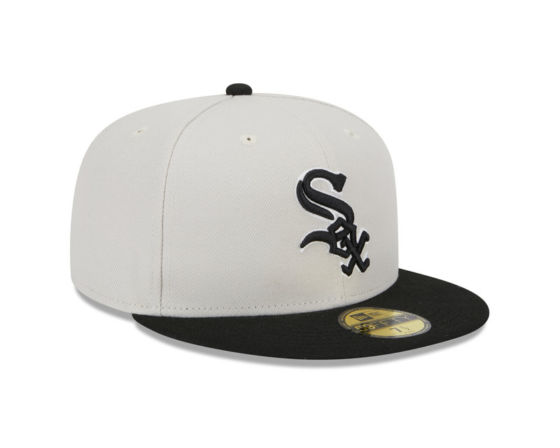 New Era New Era 59Fifty 5950 World Class Pack Chicago White Sox Sand Black Brim Visor 60355951