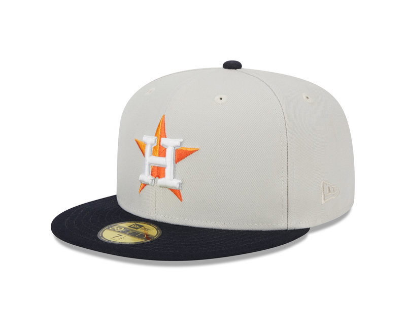 New Era New Era 59Fifty 5950 World Class Pack Houston Astros Sand Navy Brim Visor 60355976