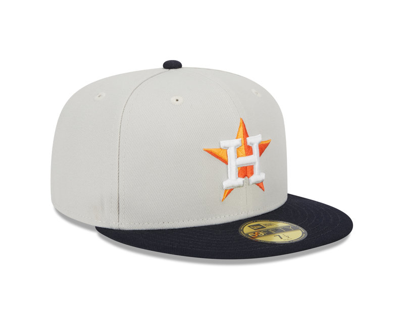 New Era New Era 59Fifty 5950 World Class Pack Houston Astros Sand Navy Brim Visor 60355961