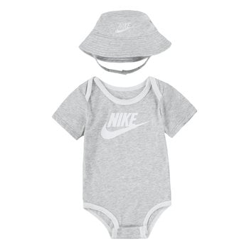 Nike Nike Kids Hat & Bodysuit Gift Set 'Heather Grey' NN0815 C87