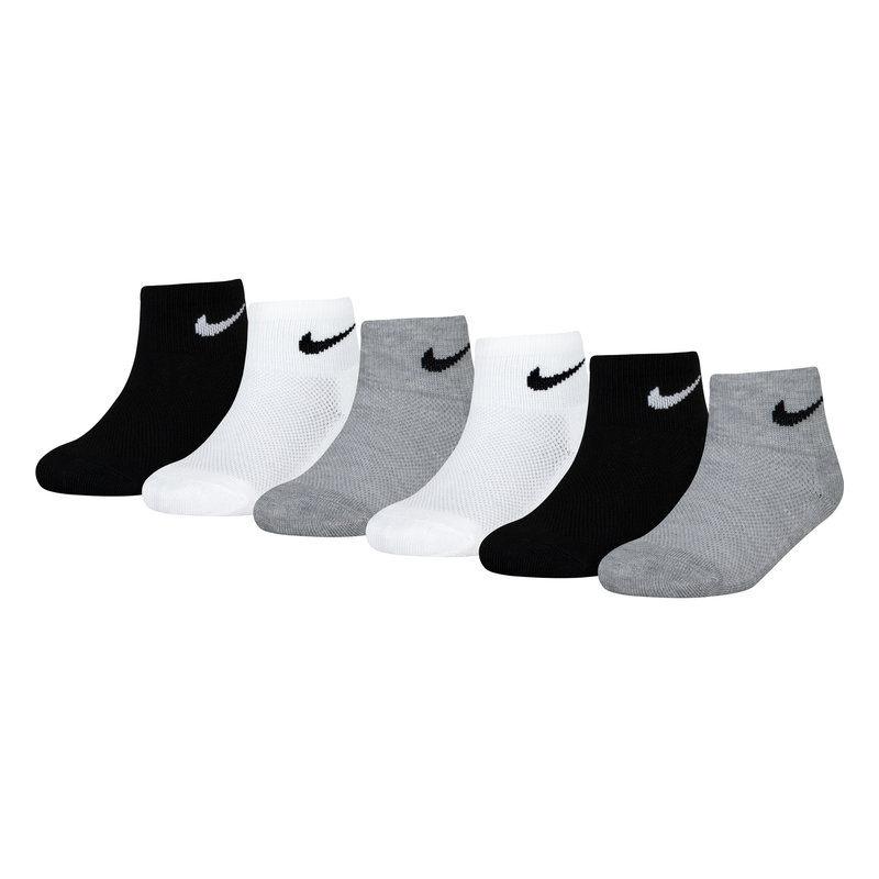 Nike Nike Kids Crew Socks PS (10C-3Y) 6 pack 'Heather Grey' UN0372 W2F 10C-3Y