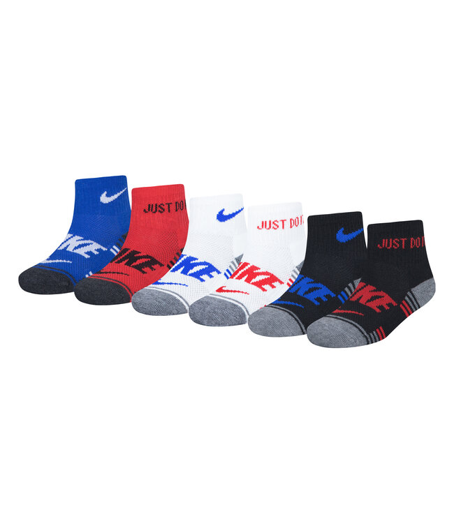 Nike Kids Ankle Socks 6 pack Black Heather BN0699 K08 Sam Tabak