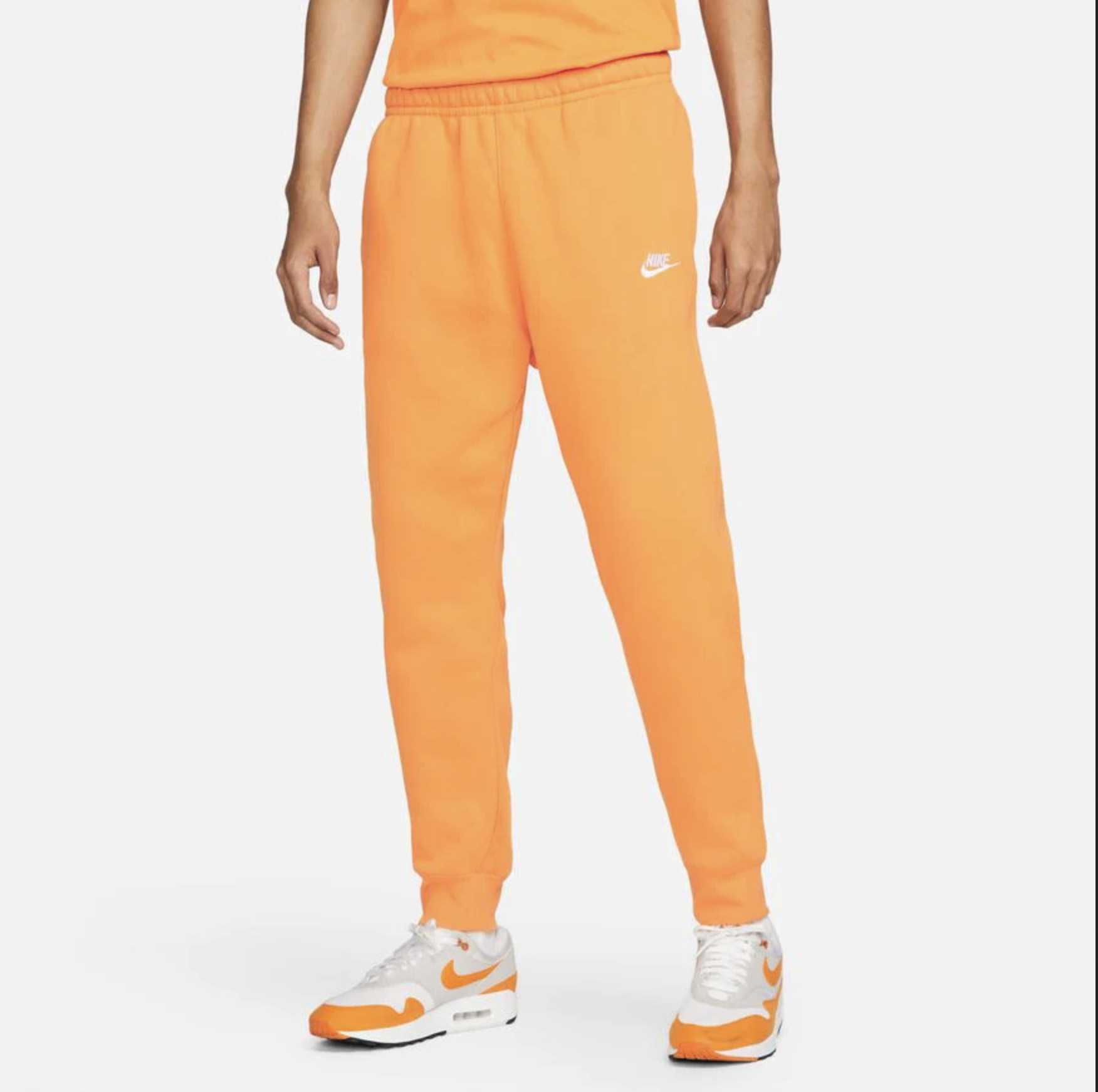 Nike Sportswear Club Fleece Men's Joggers Orange BV2671 886 - Sam Tabak