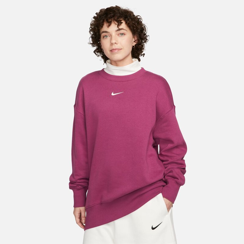 Nike Nike Sportswear Phoenix Fleece Women's Oversized Crewneck Sweatshirt Rosewood/Sail DQ5733-653