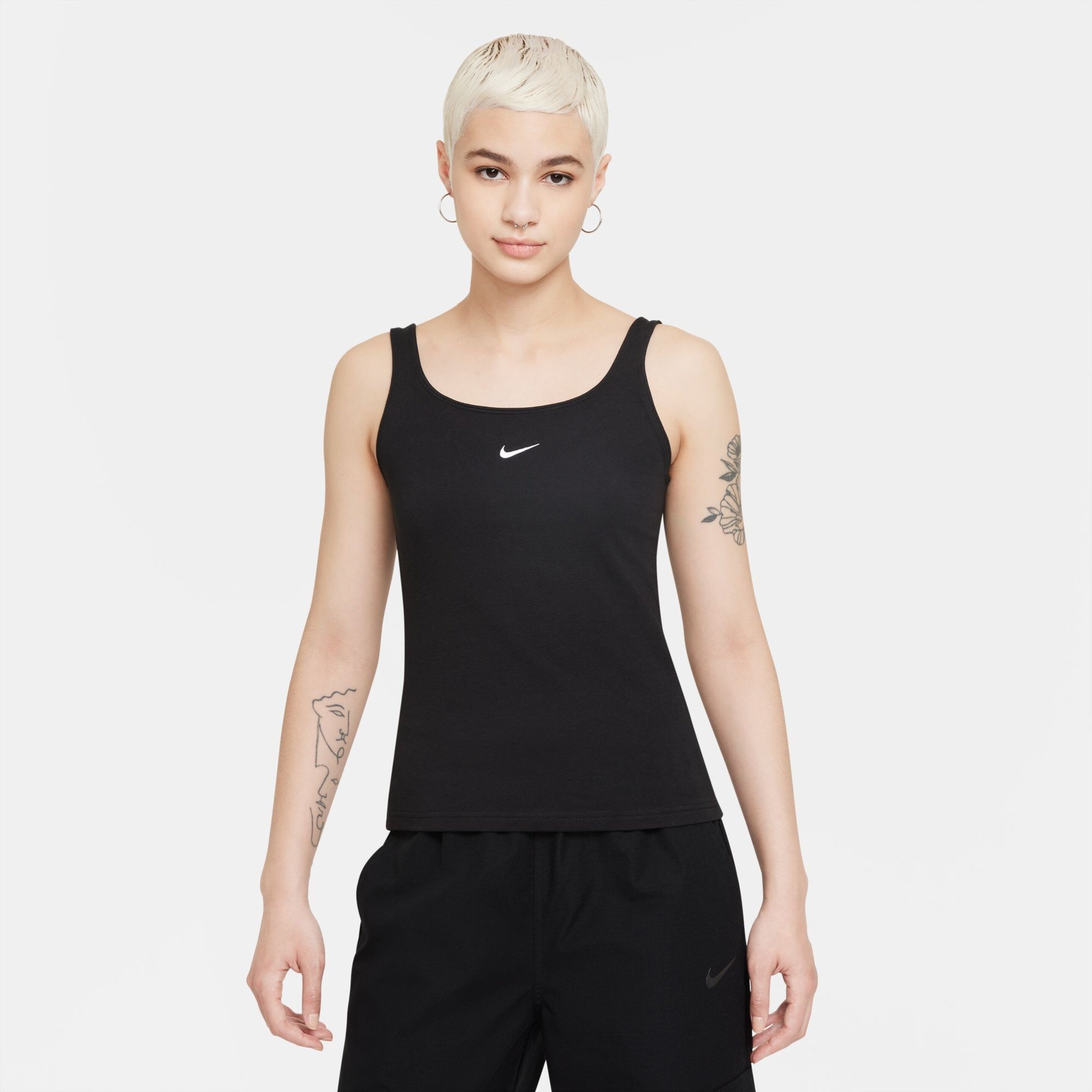Nike Sportswear Essential BLACK/WHITE DH1345-010 - Sam Tabak