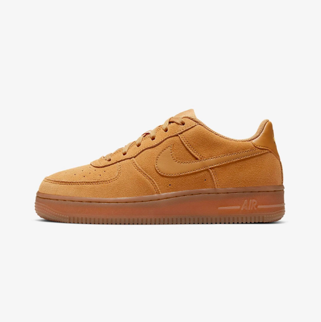 Nike - Boy - GS Air Force 1 Low - Wheat/Gum Light Brown - Nohble