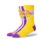 Stance Hardwood Classics Los Angeles Lakers Socks  Paint Splatter Overspray A555C23LAL Gold Purple