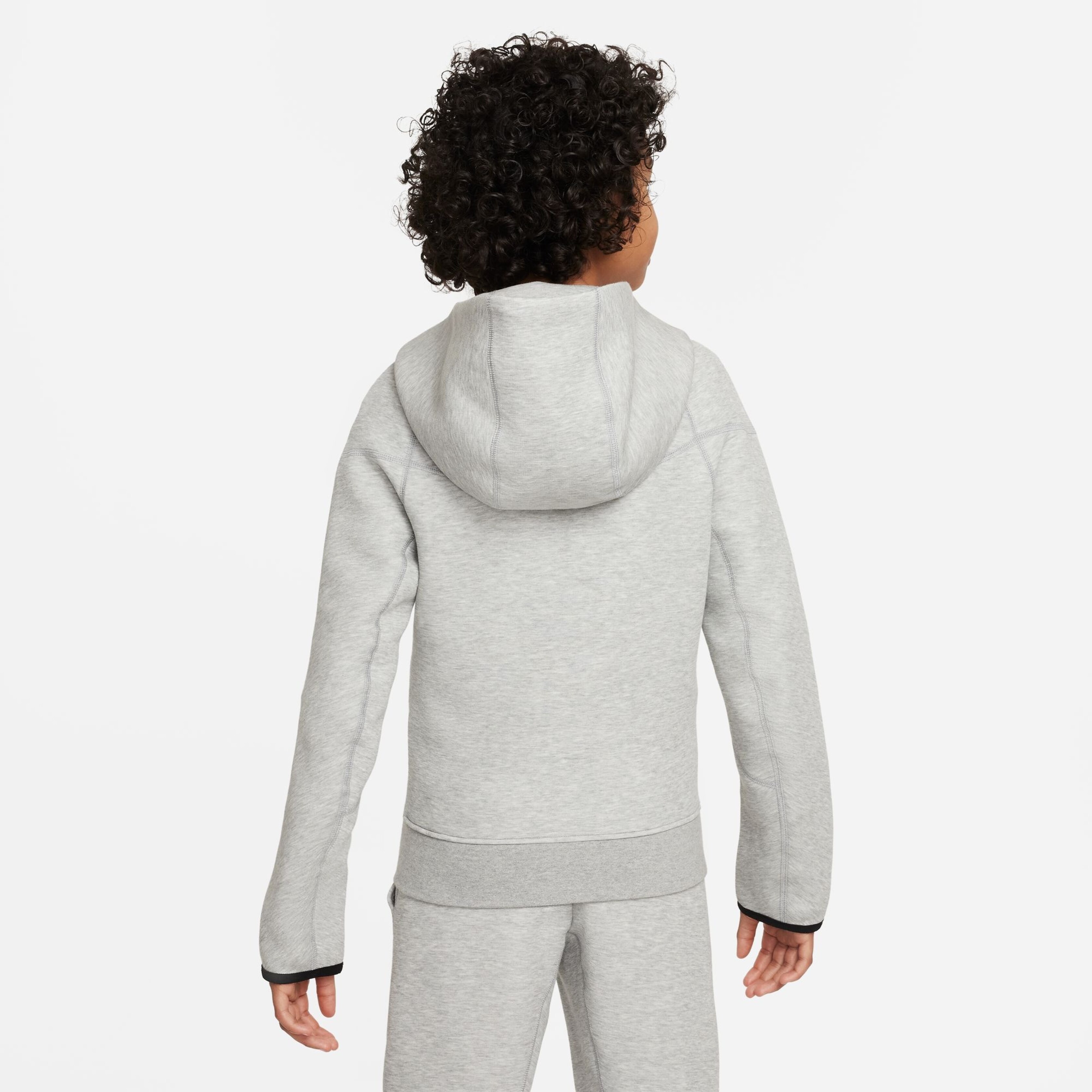Nike Tech Fleece Older Kids Full-Zip Hoodie Grey FD3285-063 - Sam Tabak