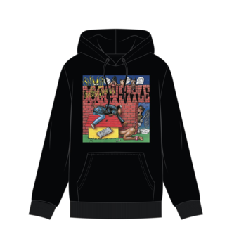 CROOKS Death Row Records  DOGGY STYLE HOODIE BLACK (2DR01193)