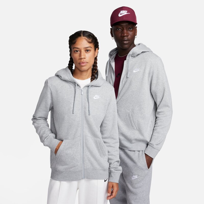 Nike Nike Wmns Club Fleece Zipped Hoodie Grey DQ5471-063