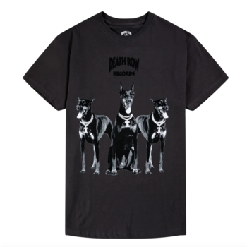 CROOKS Death Row Records Death Doberman Dogs Tee Black 3DR01794