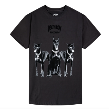 CROOKS Death Row Records Deatth Doberman Dogs Tee Black 3DR01794