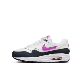 Nike GS Nike Air Max 1 WHITE/FUCHSIA DREAM-DARK OBSIDIAN Footwear FQ8360-100