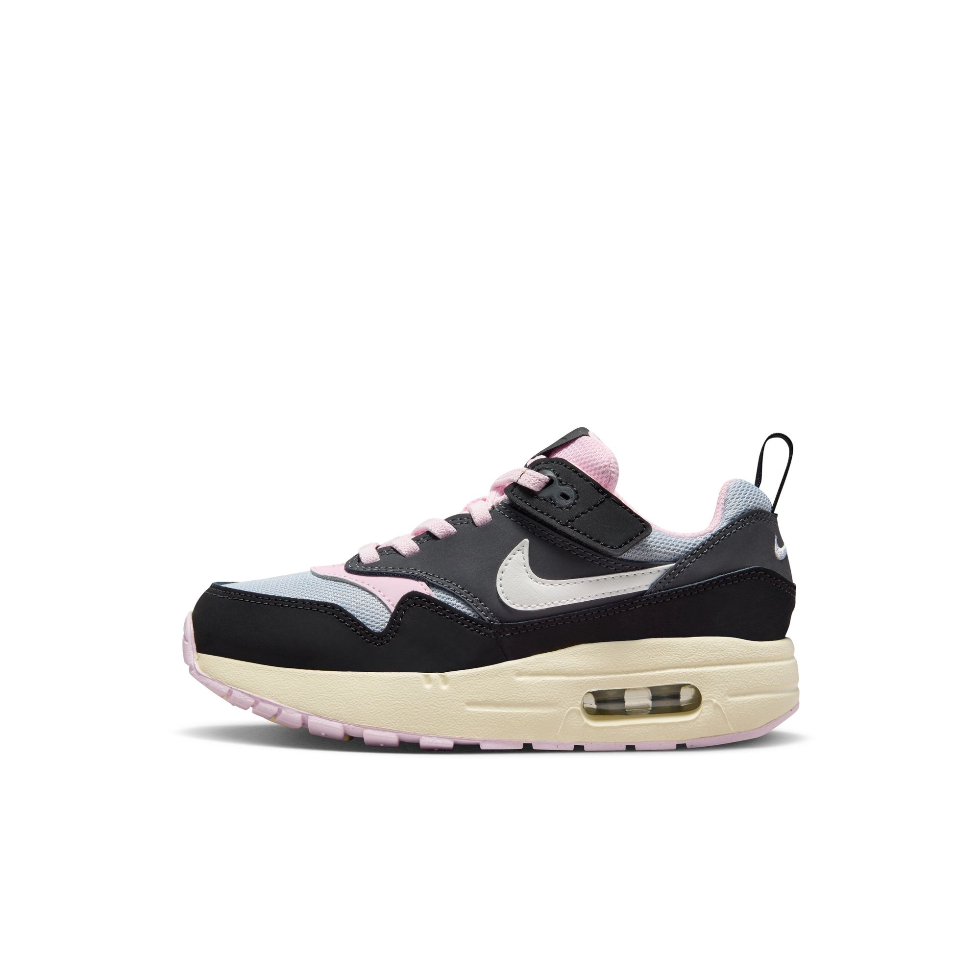 Nike Air Max 1 EasyOn BLACK SUMMIT WHITE ANTHRACITE PINK FOAM DZ3308 004