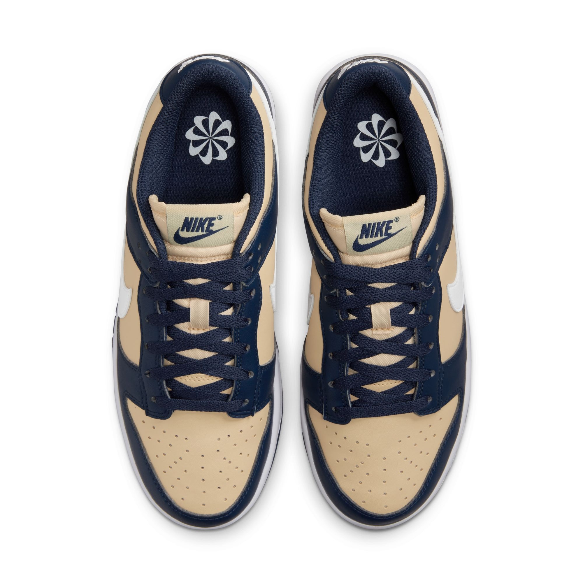 Navy blue shop and gold nike