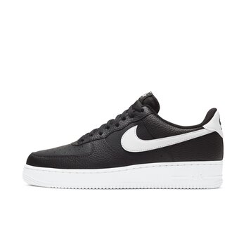 Nike Men's Nike Air Force 1 Low '07 White Black Pebbled Leather CT2302-002