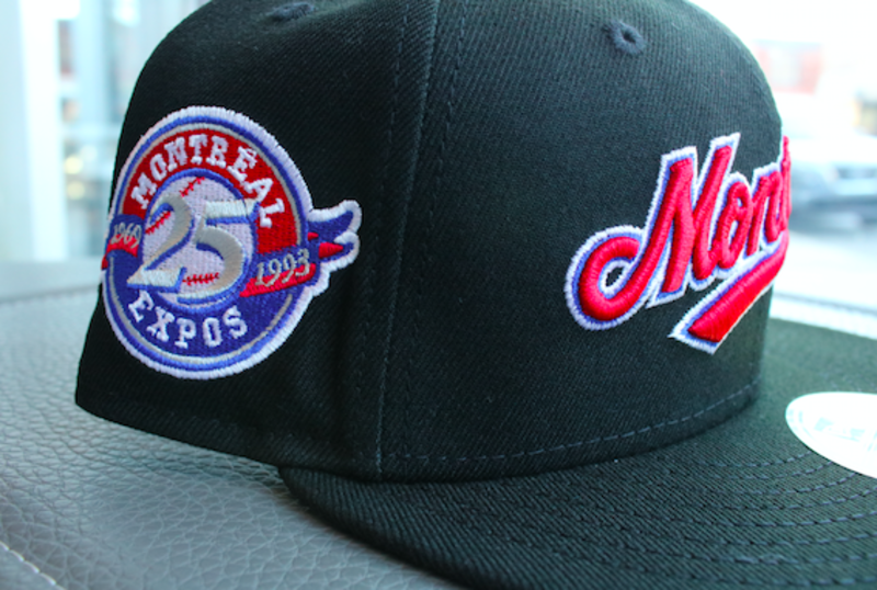 New Era New Era 59Fifty 5950 Montreal Expos Script "Homage to Home" 25th Anniversary Side Patch Black Undervisor