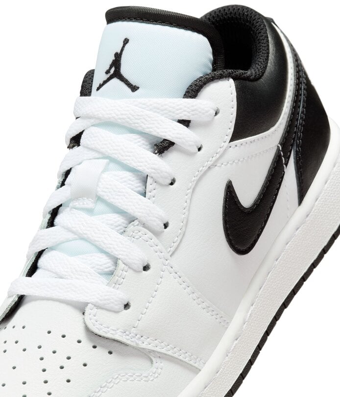 GS) Air Jordan 1 Low 'White Black' 553560-132 - Sam Tabak