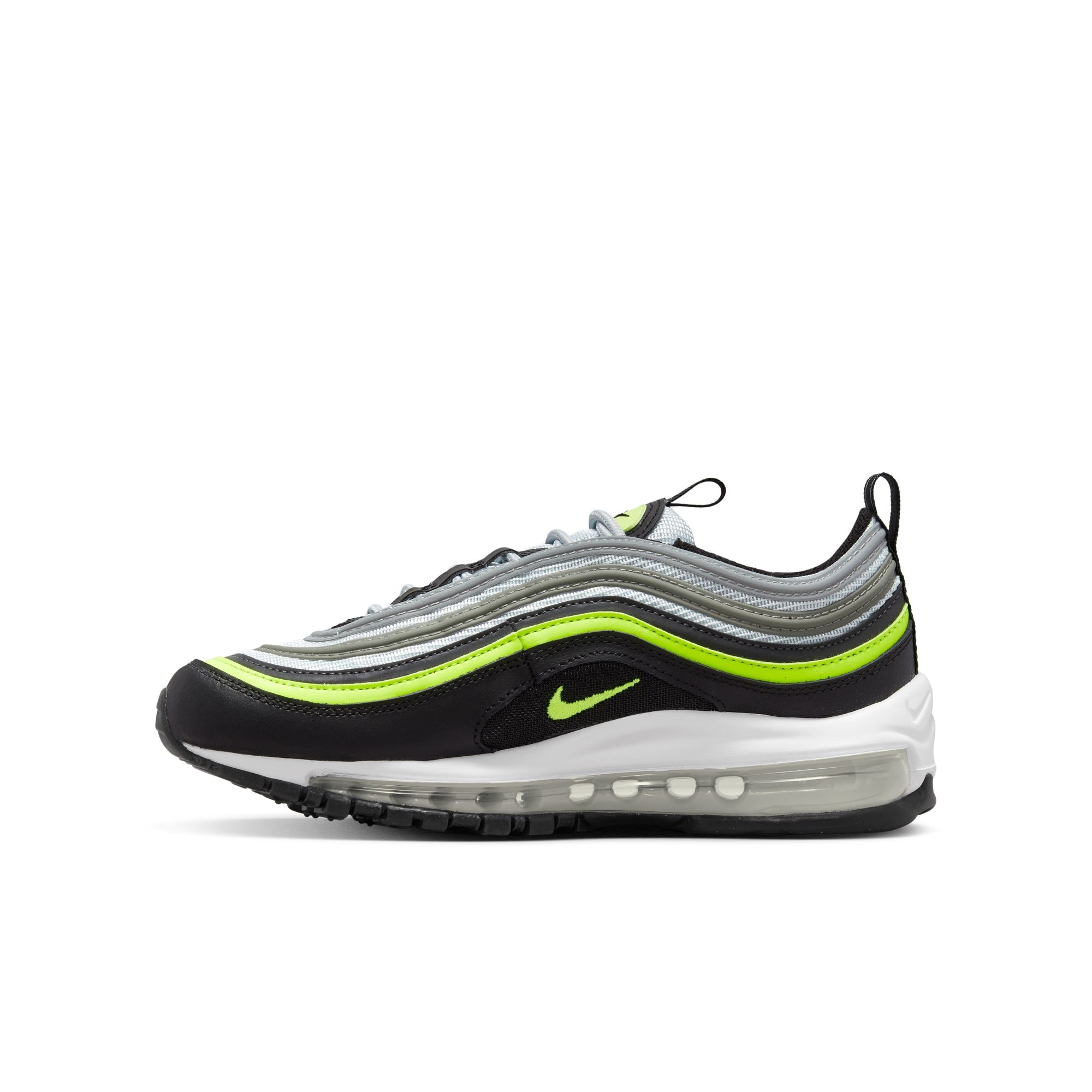 Nike Air Max 97 GS Pure Platinium Volt Black White 921522 030 Sam Tabak