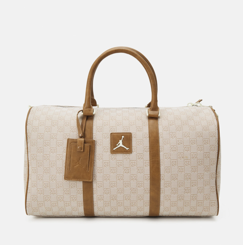 Air Jordan Air Jordan Monogram Duffle Bag Coconut Milk Brown MA0759-W3Z  MEDIUM