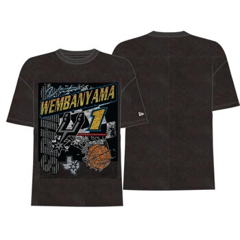 New Era New Era x NBA Victor Wembanyama 1 Rally Collection Vintage Indiana Pacers T Shirt Black 60497552