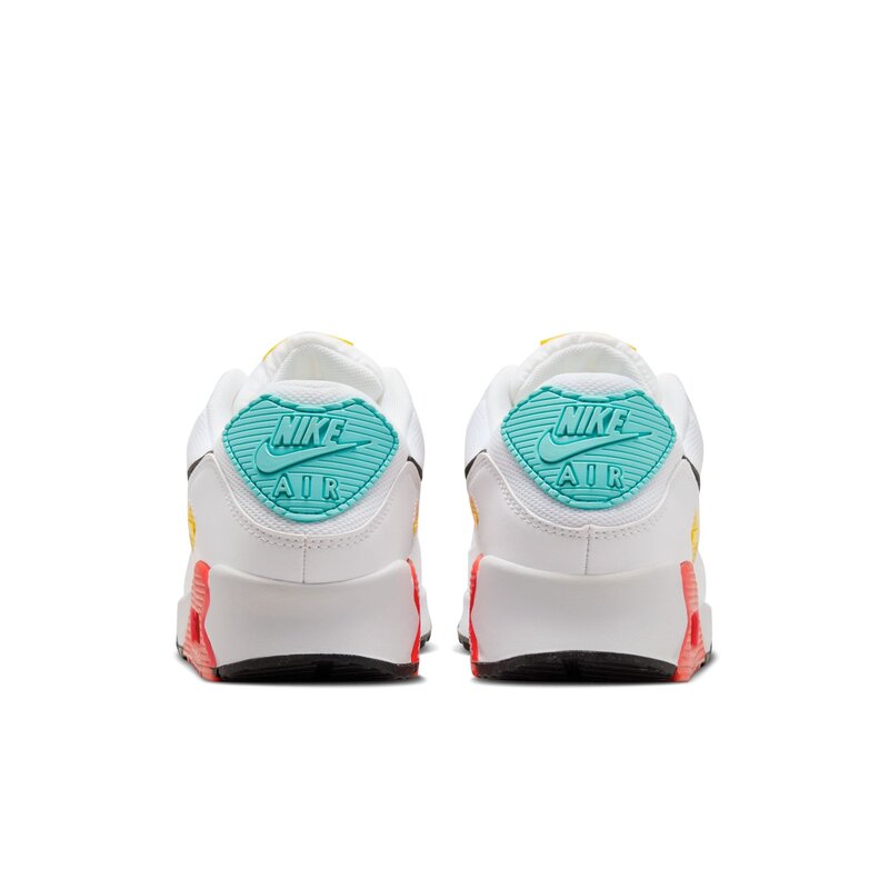 Nike Nike Femmes Air Max 90 BLANC/NOIR-ROSE MOUSSE - CRIMSON BRILLANT FZ3622-100