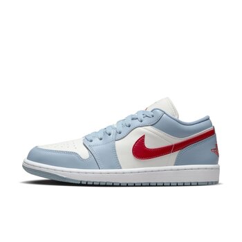 Air Jordan FEMME AIR JORDAN 1 LOW SAIL/DUNE ROUGE-BLEU GRIS-BLANC DC0774-164