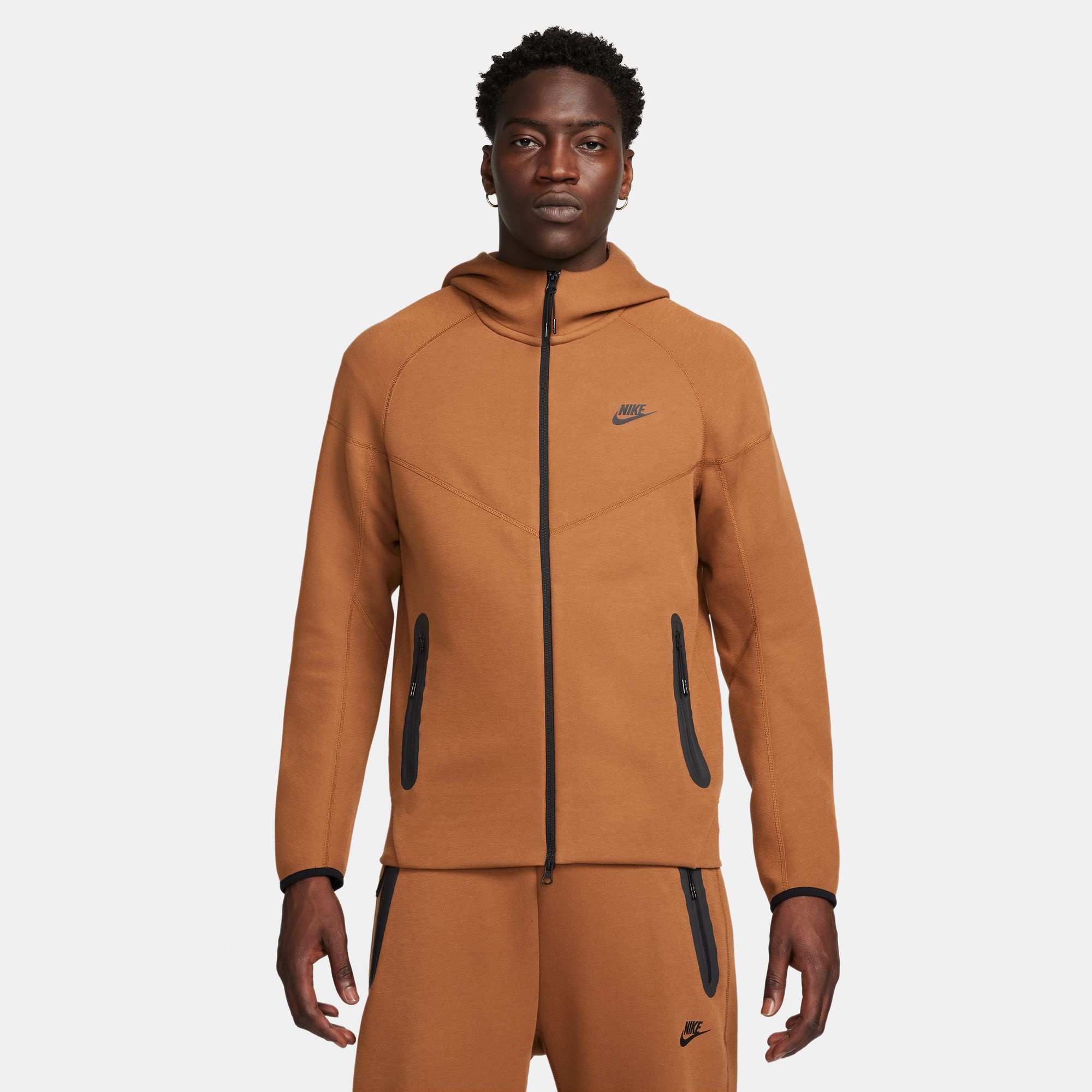 Nike sportswear tech fleece beige sale