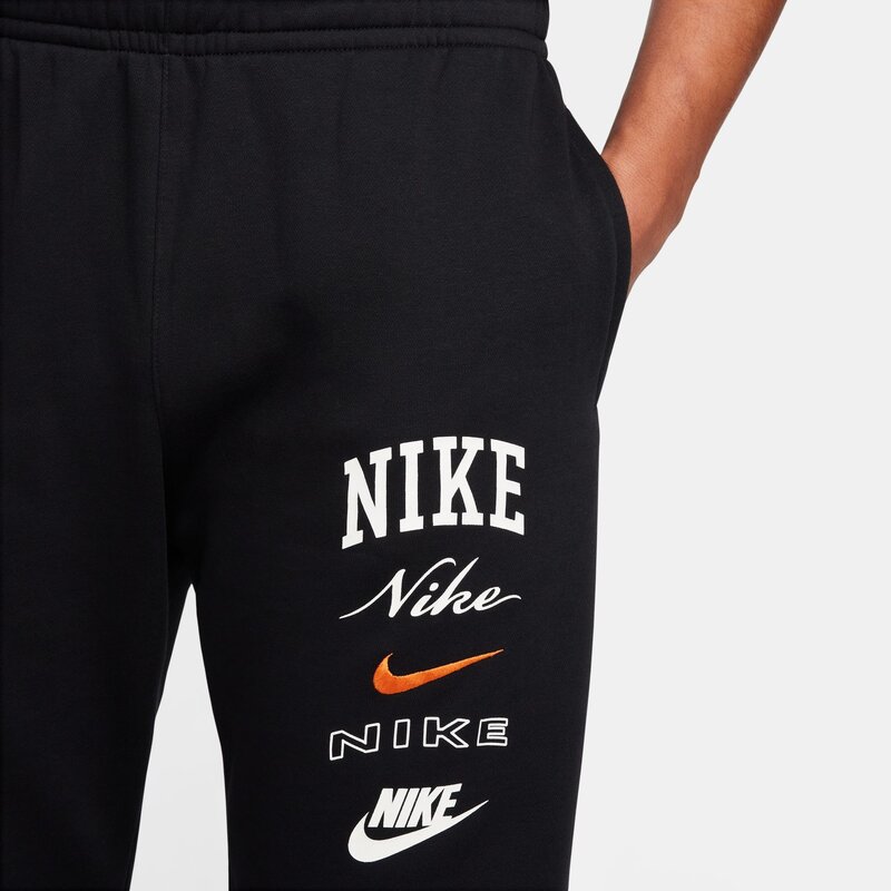 Nike Pantalon Nike Club Fleece NOIR/ORANGE DE SÉCURITÉ FN2643-010