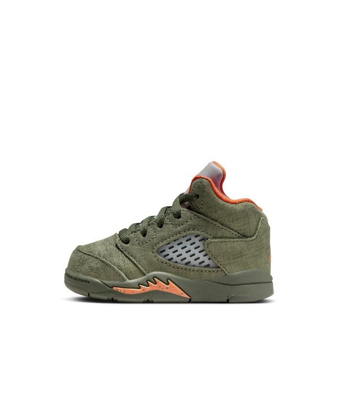 TD Air Jordan 5 Retro 'Army Olive/Solar Orange' 440890-308