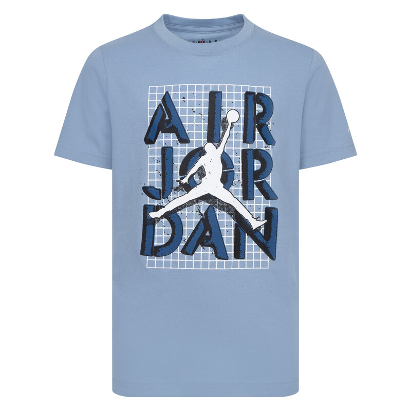 Air Jordan Air Jordan Kids Stack Tee 'Blue Grey' 95C901 B18