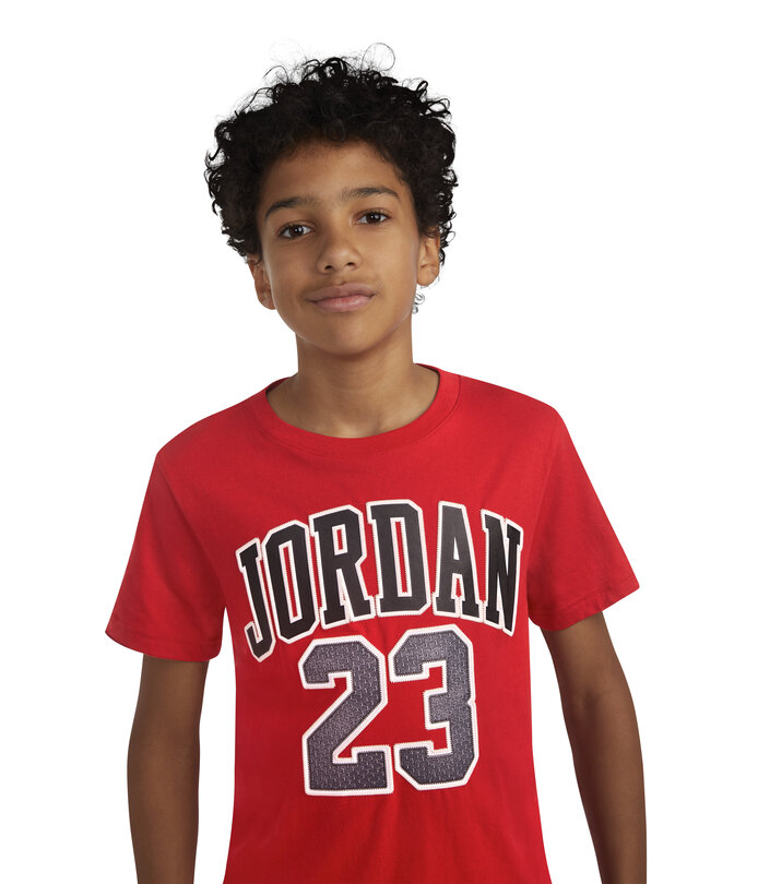 Air Jordan Kids Practice Flight Tee 'Gym Red' 95A088 R78