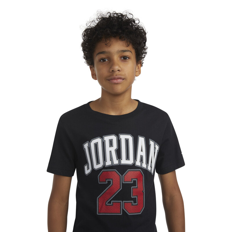 Air Jordan Air Jordan Kids Practice Flight Tee 'Black/Gym Red' 95A088 KR5