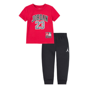 Air Jordan Air Jordan Kids Jersey Pack Tee Set 'Black/Gym Red' 75C693 KR5