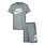 Nike Nike Kids Club Tee and Shorts Set 'Dark Heather Grey' 86L596 042