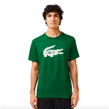 Lacoste Lacoste Men's Sport Ultra-Dry Croc Print T-Shirt 'Green' TH8937 52 291