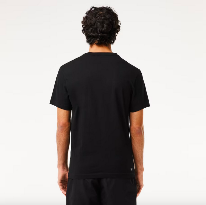 Lacoste Lacoste Men's Sport Ultra-Dry Croc Print T-Shirt 'Black' TH8937 52 258