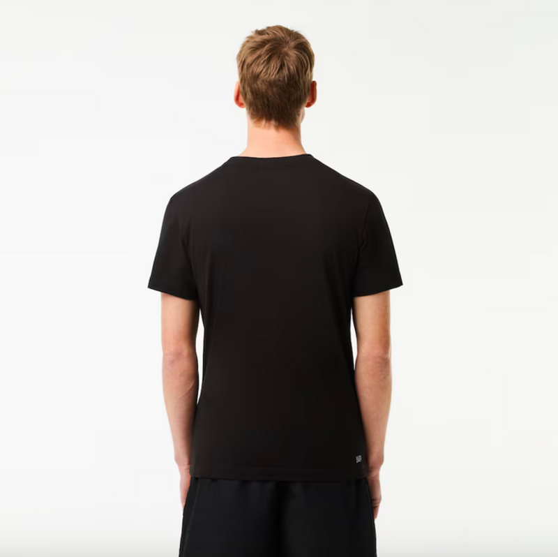 Lacoste Men's Lacoste SPORT 3D Print Crocodile Breathable Jersey T-shirt 'Black' TH2042 52 IL5