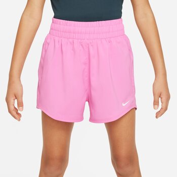 Nike Short d'entraînement tissé taille haute Dri-FIT pour grands enfants (filles) « Playful Pink » DX4967-675