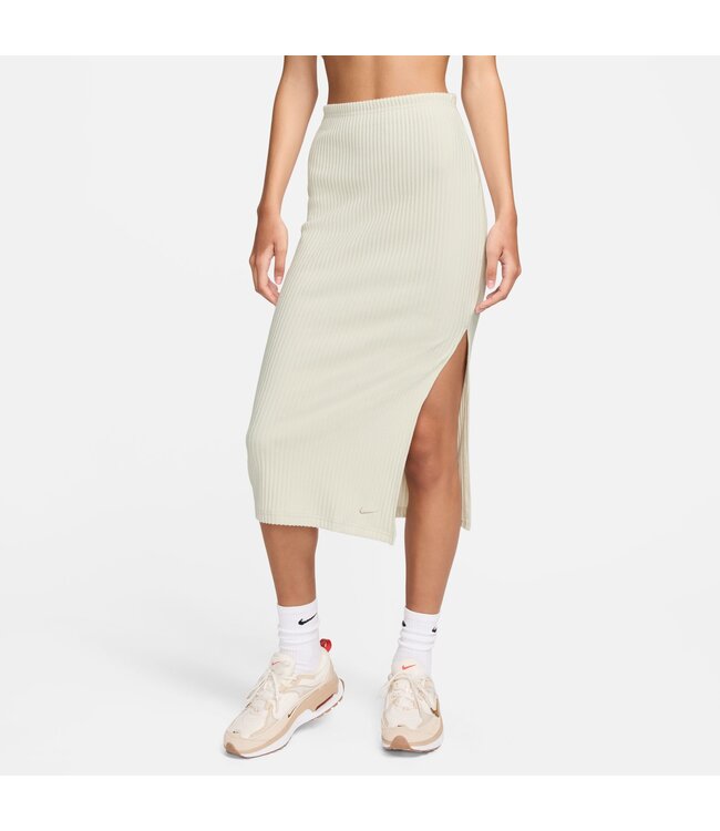 Nike Women s Sportswear Chill Knit Ribbed Midi Skirt Light Orewood Brown FQ1636 104 Sam Tabak