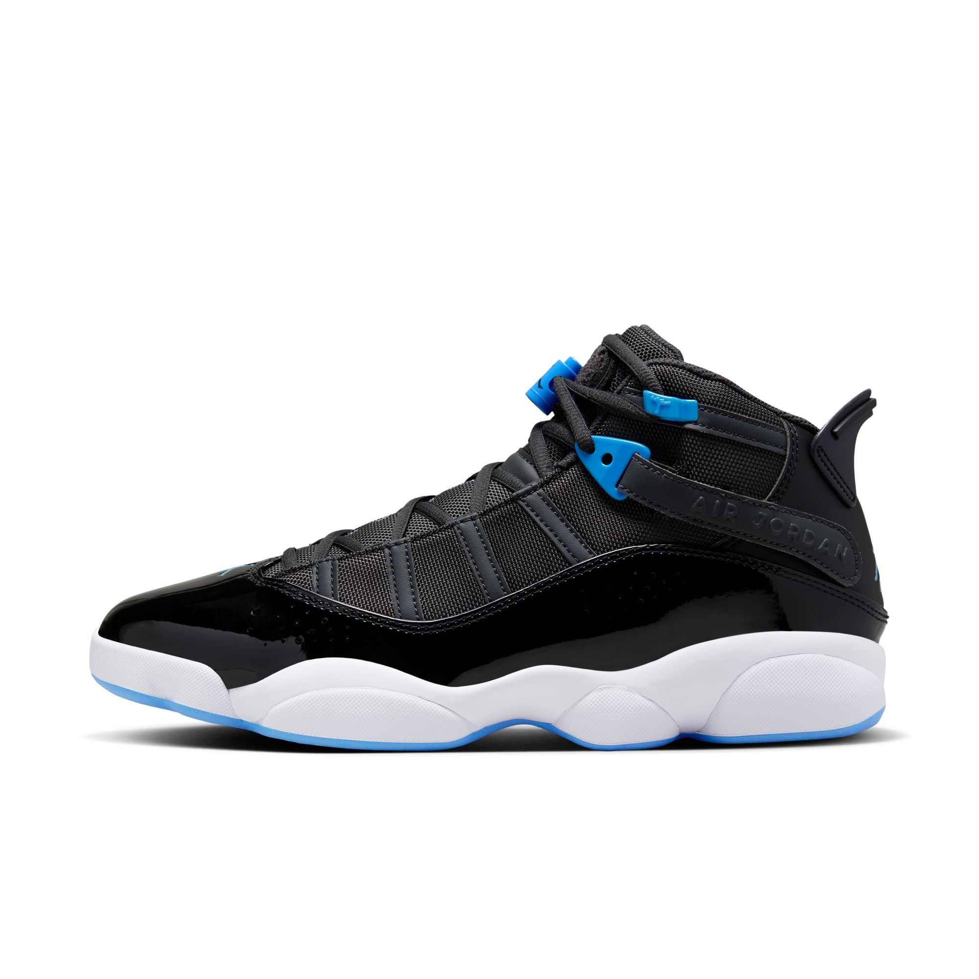 Mens Air Jordan 6 Rings Anthracite University Blue 322992 041 Sam Tabak