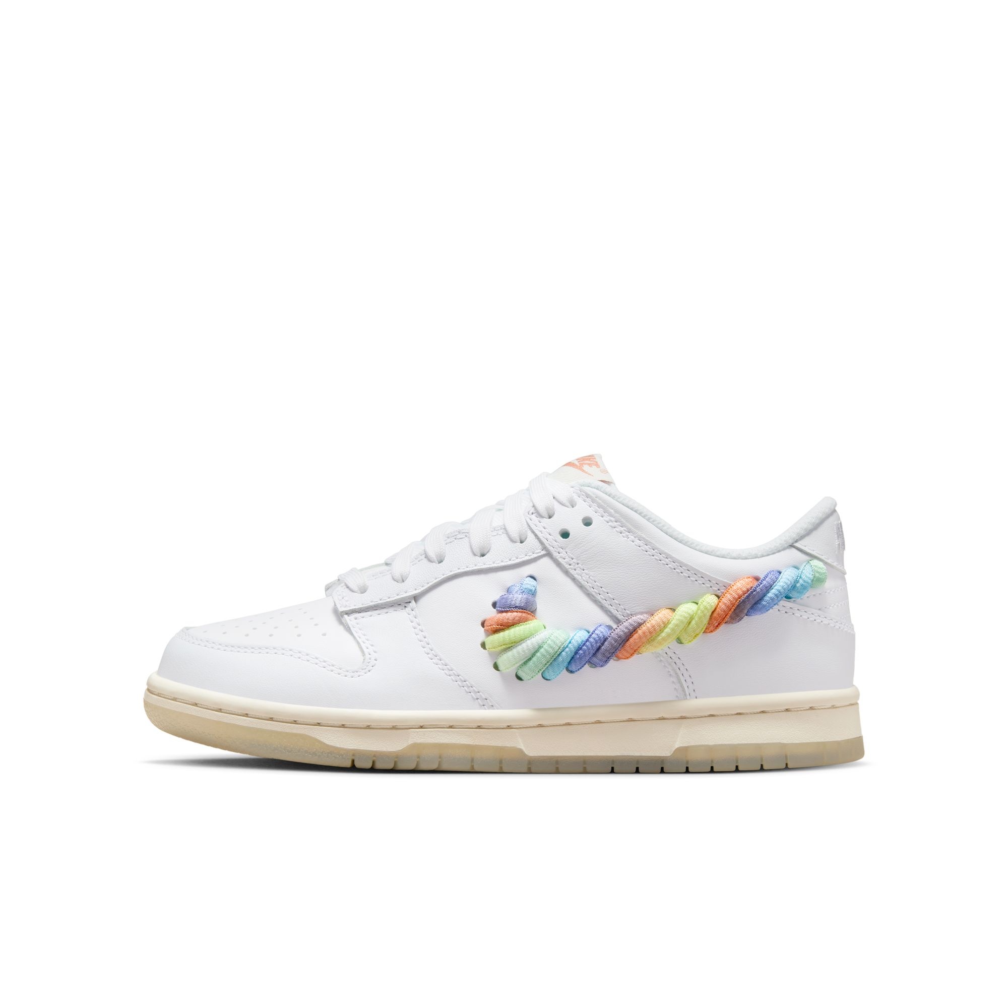 GS Nike Dunk Low SE WHITE MULTI COLOR TERRA BLUSH FN4861 100