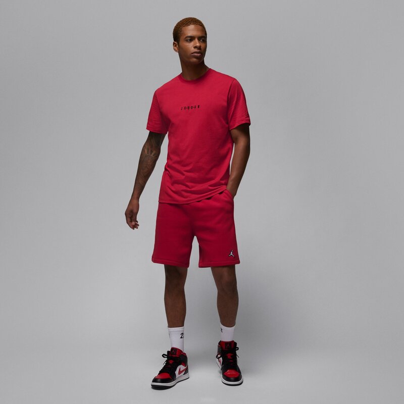 Air Jordan Air Jordan Embroidered T-Shirt 'Cherrywood Red' DM3182-689