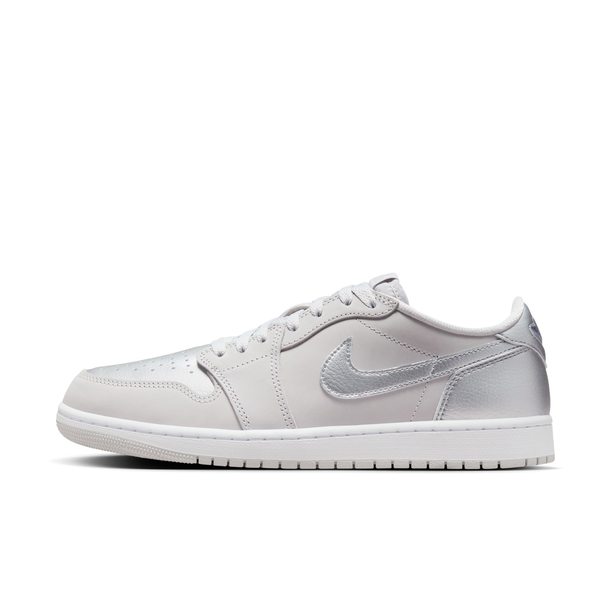Men s Air Jordan 1 Low OG Silver NEUTRAL GREY METALLIC SILVER WHITE CZ0790 002 Sam Tabak