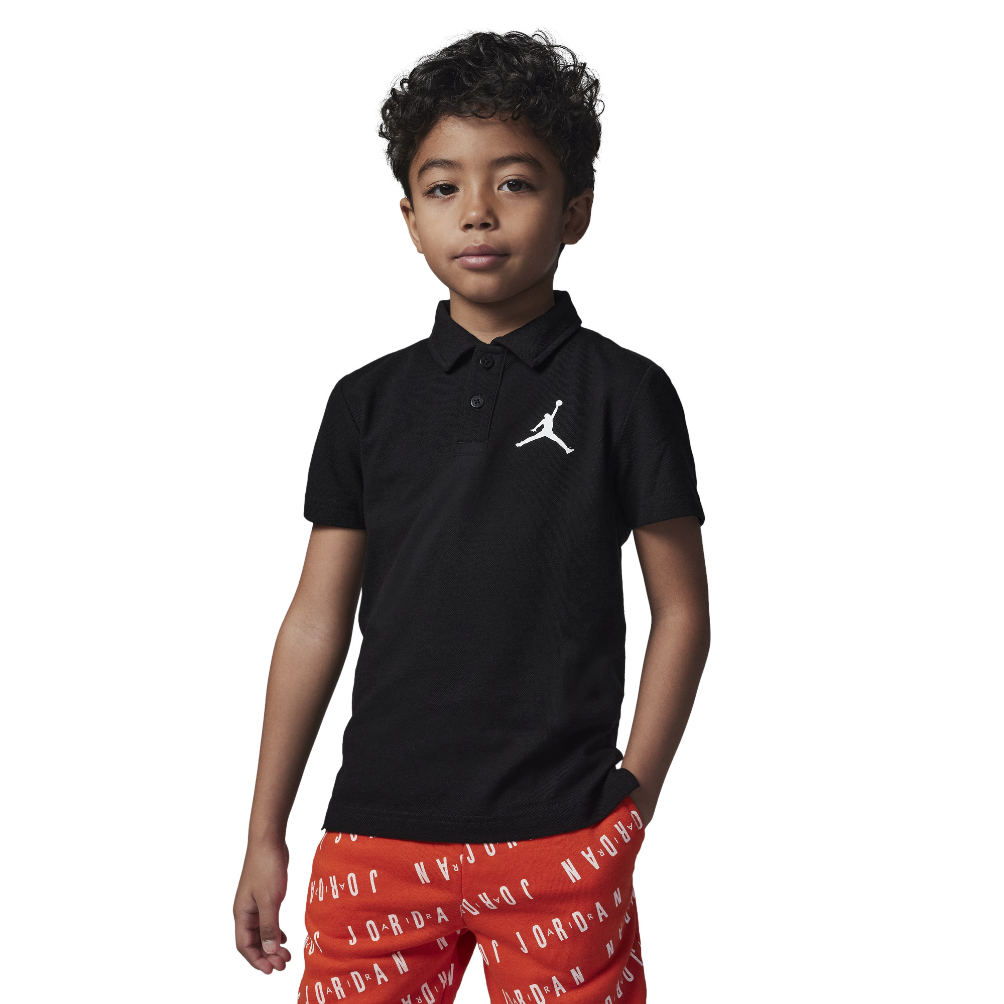 JORDAN KIDS JUMPMAN POLO BLACK 85C217 023 Sam Tabak