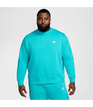Nike club fleece crew white online