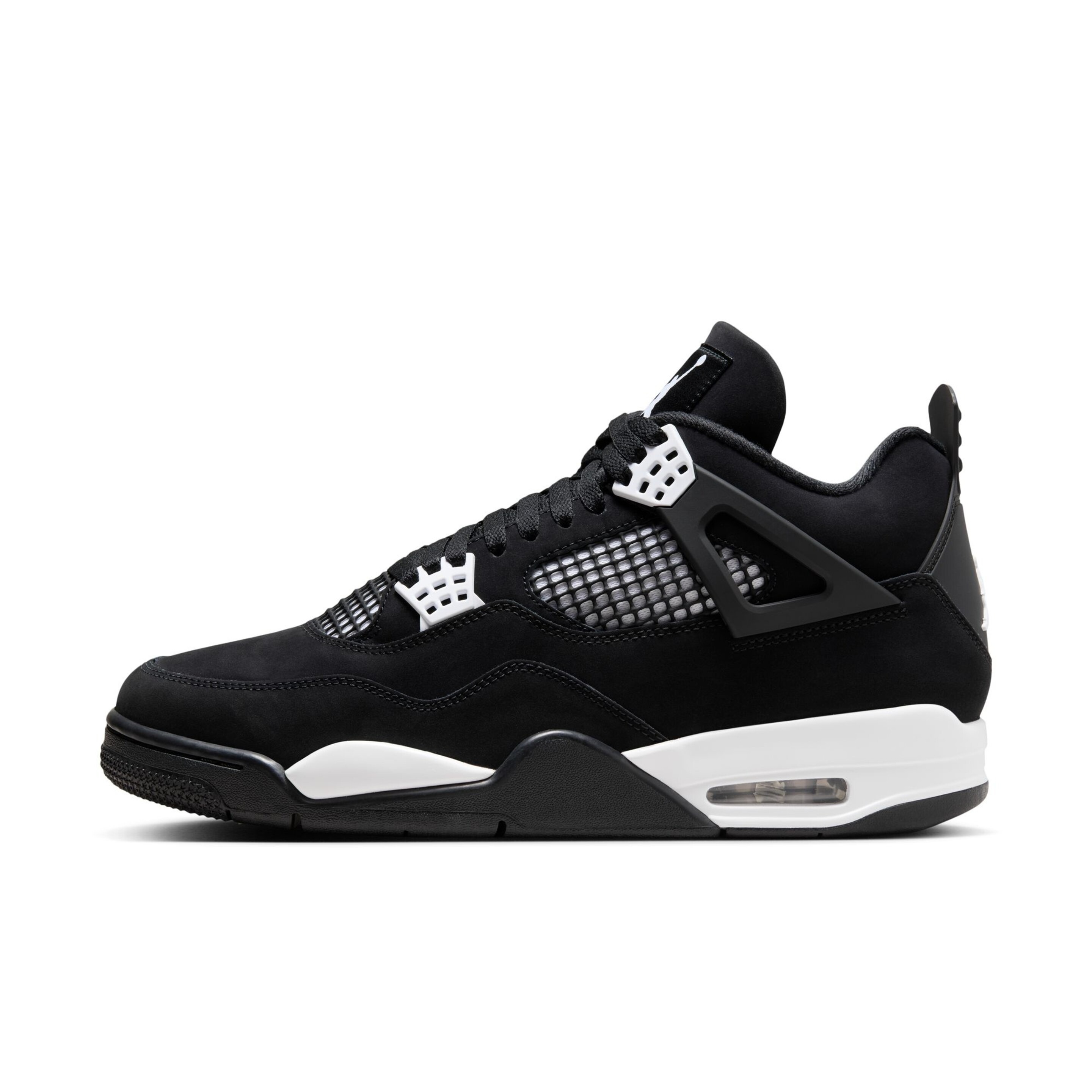 Men's Air Jordan 4 Retro "White Thunder" 'BLACK/WHITEBLACK' FQ8138001